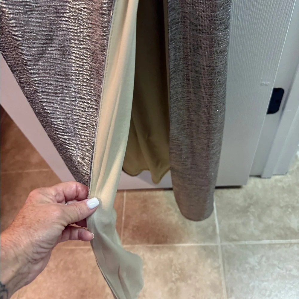 Shimmery Silver Formal Gown - Picture 3 of 7